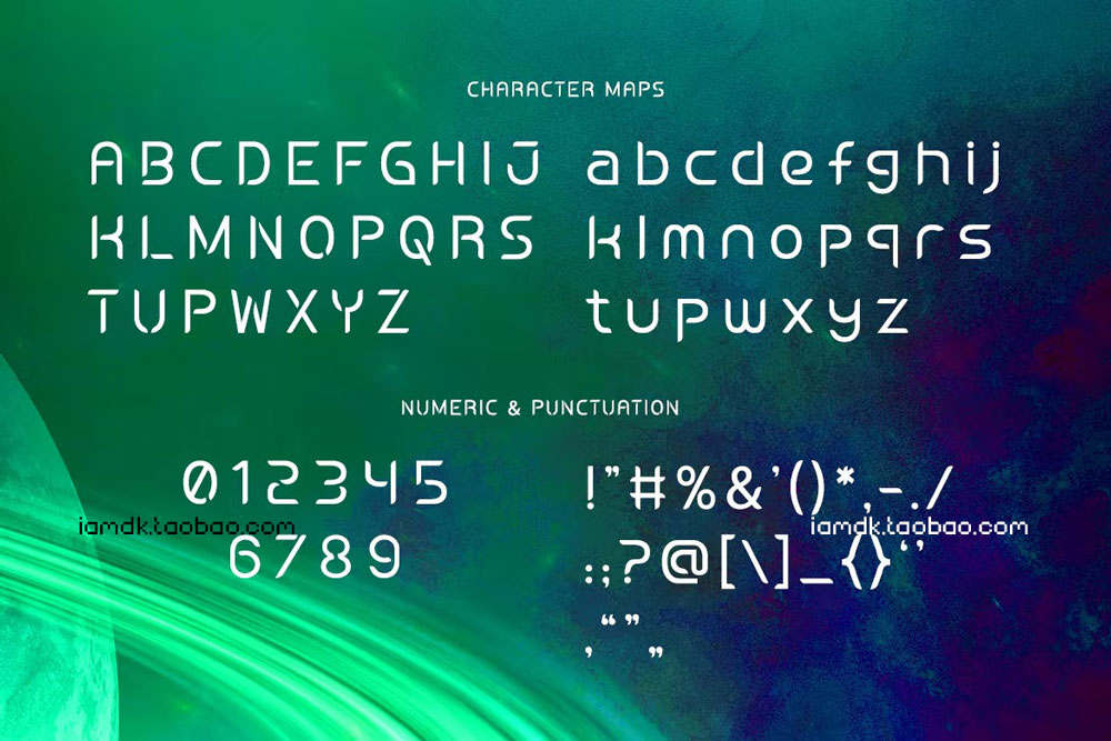 现代未来派海报封面徽标logo设计无衬线英文字体 Linkspace - Futuristic Techno Font_img_2