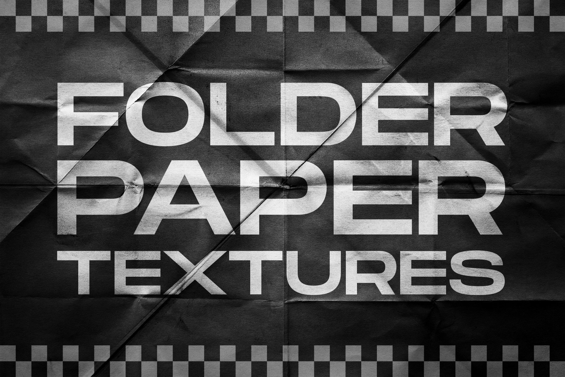 嘻哈复古做旧褶皱折痕纸张硬纸板纹理背景图片设计素材 Folded Paper Textures Collection_img_2