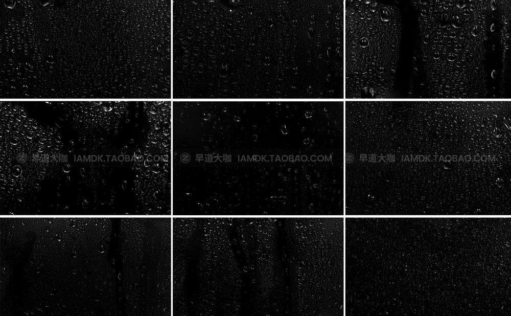 17个雨滴水滴纹理叠加背景图片设计素材 Water Drop Texture Overlay_img_2