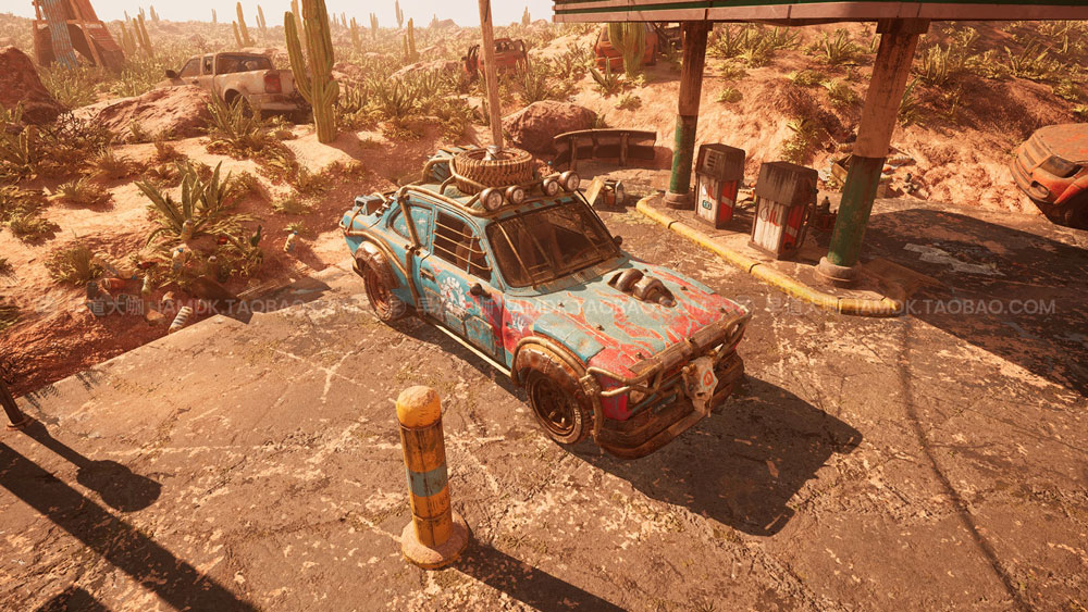 UE模型 后世界末日沙漠环境3D模型素材 Post Apocalyptic Desert_img_2