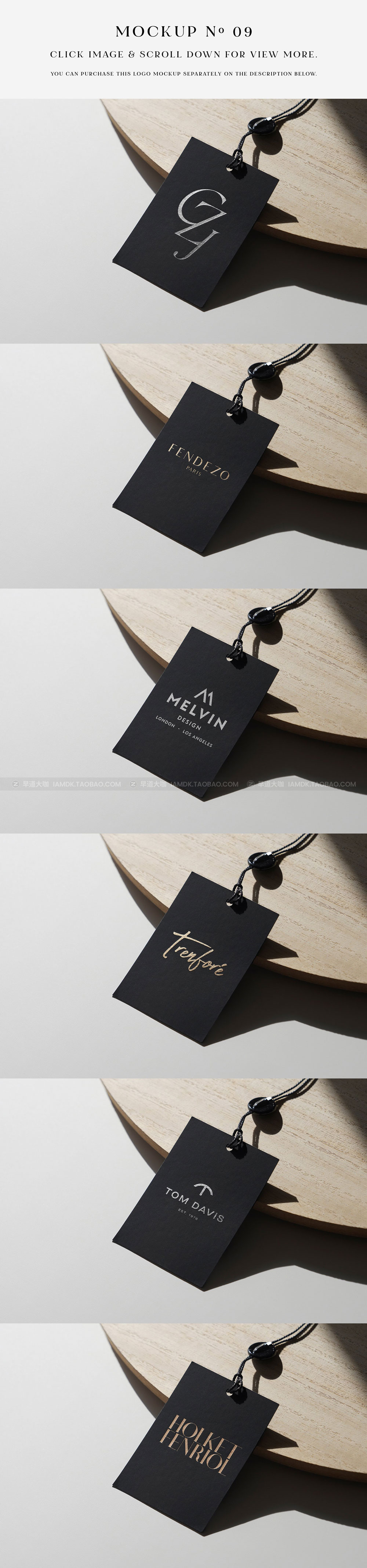 50款多效果材质品牌VI标志徽标Logo设计展示效果Ps样机素材  50 Logo Mockup Branding Bundle - V4_img_2