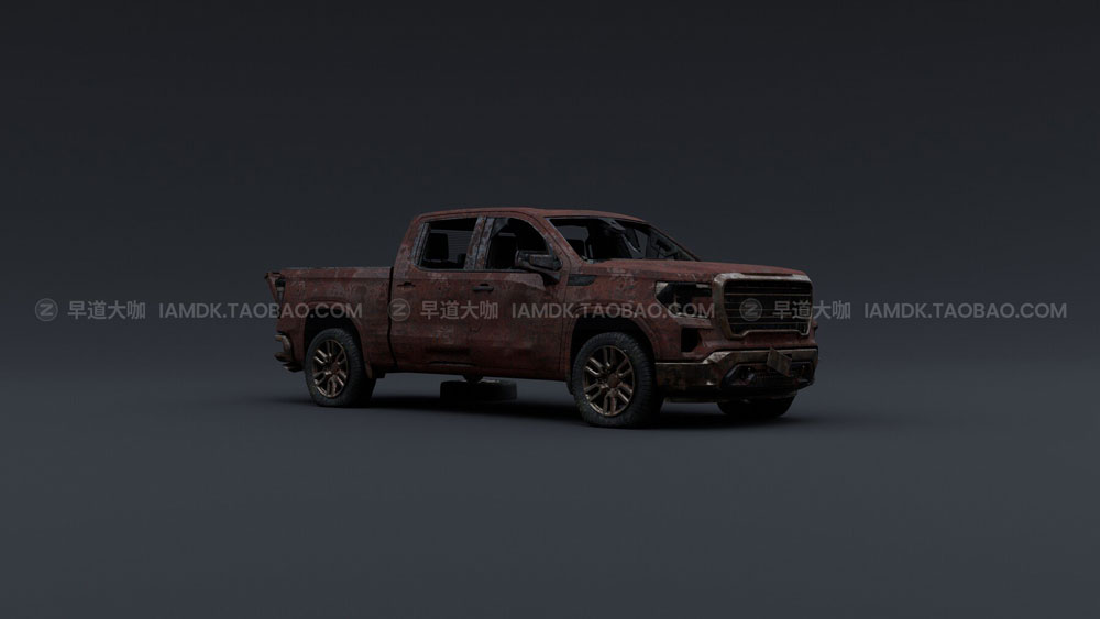 世界末日汽车交通工具3D模型 Artstation – Apocalypse Vehicles (Blender/FBX/OBJ格式)_img_2