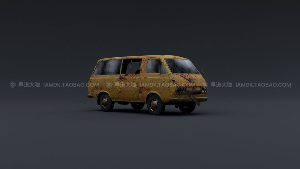 世界末日汽车交通工具3D模型 Artstation – Apocalypse Vehicles (Blender/FBX/OBJ格式)_img_2