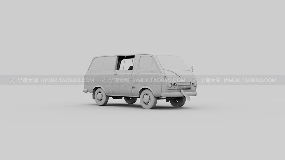 世界末日汽车交通工具3D模型 Artstation – Apocalypse Vehicles (Blender/FBX/OBJ格式)_img_2