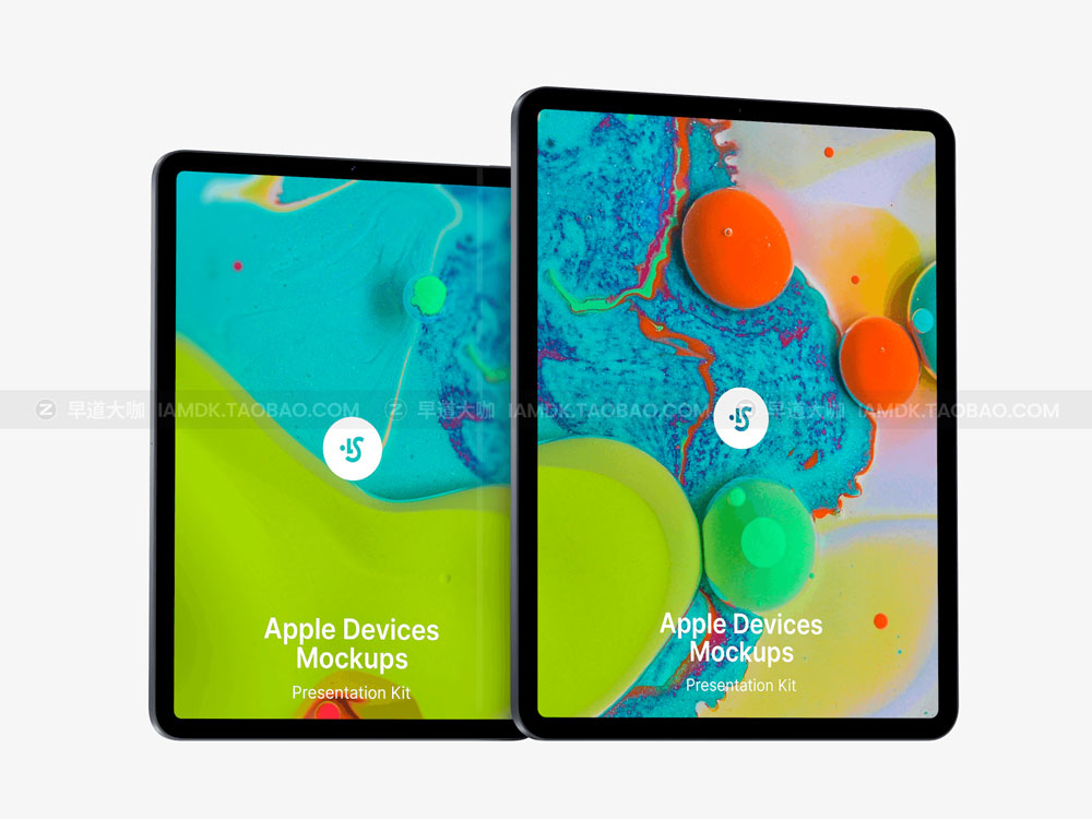 2022苹果电脑iPhone笔记本iPad平板Ui界面设计作品贴图Ps样机素材 Apple Set Bundle_img_2