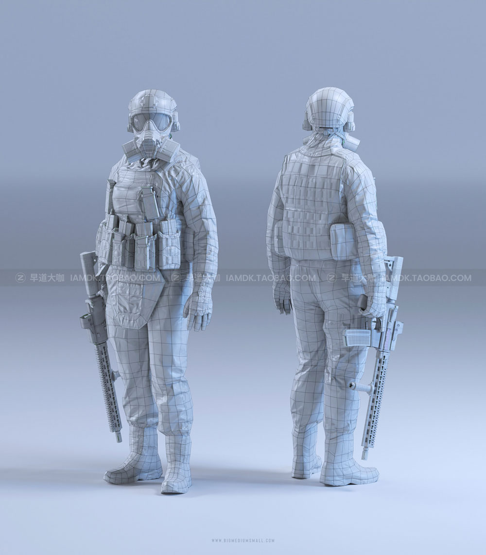 后启示录三维角色武器车辆建筑物盔甲3D模型设计素材 Big Medium Small – Post Apocalypse Bundle_img_2