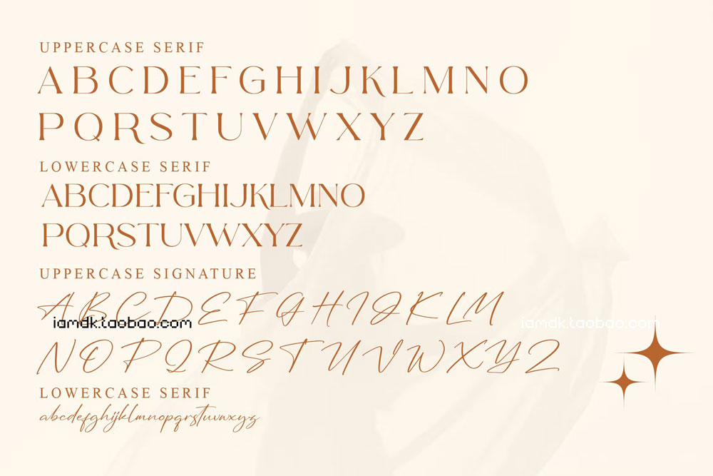 现代海报品牌签名设计衬线英文字体 Arolse Belomonteria Duo Font Serif & Signature_img_2