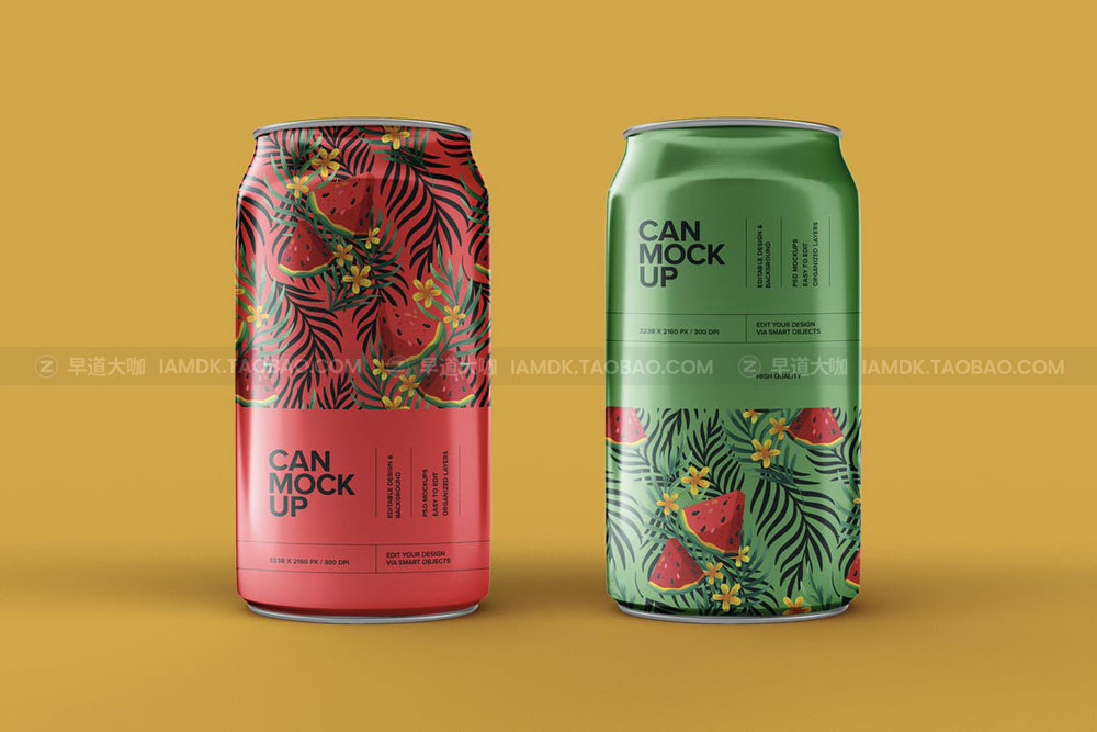 20高质量听装饮料啤酒苏打水易拉锡罐PSD样机模板 Soda Can Mockup Set_img_2