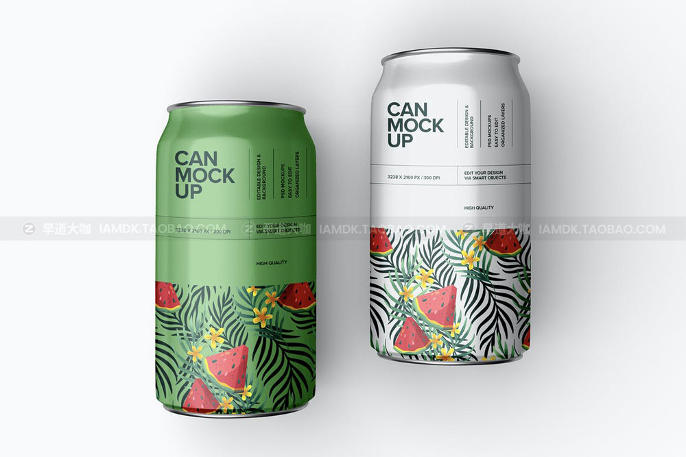 20高质量听装饮料啤酒苏打水易拉锡罐PSD样机模板 Soda Can Mockup Set_img_2