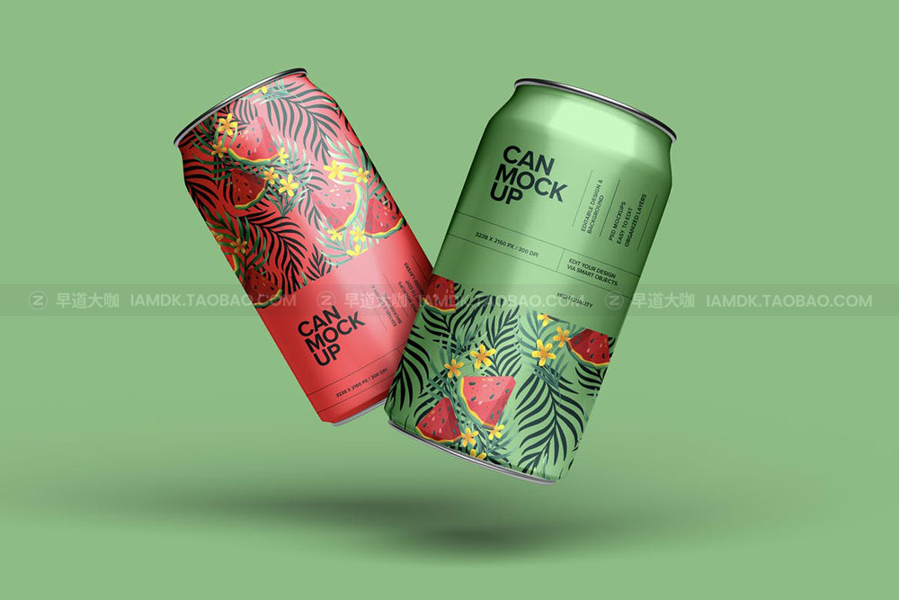 20高质量听装饮料啤酒苏打水易拉锡罐PSD样机模板 Soda Can Mockup Set_img_2