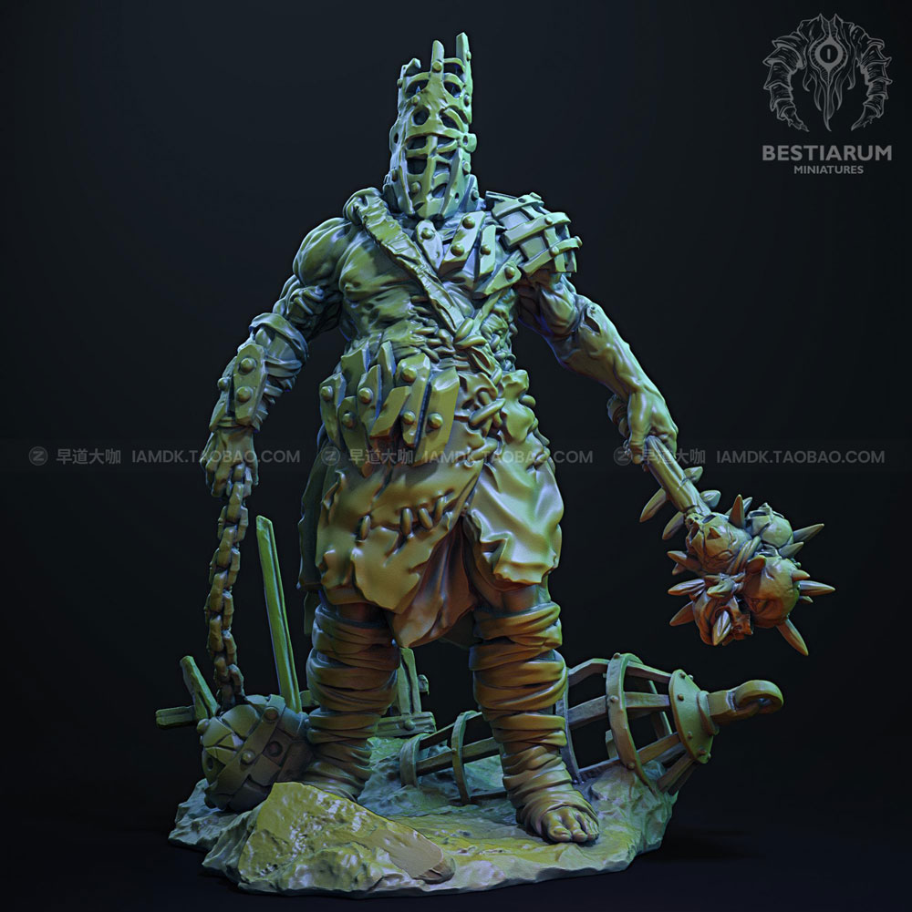 暗黑幻想恐怖诅咒祭坛人物牧师猎人野兽3D模型素材 The Cult of Flesh December 2020 3D Printable_img_2