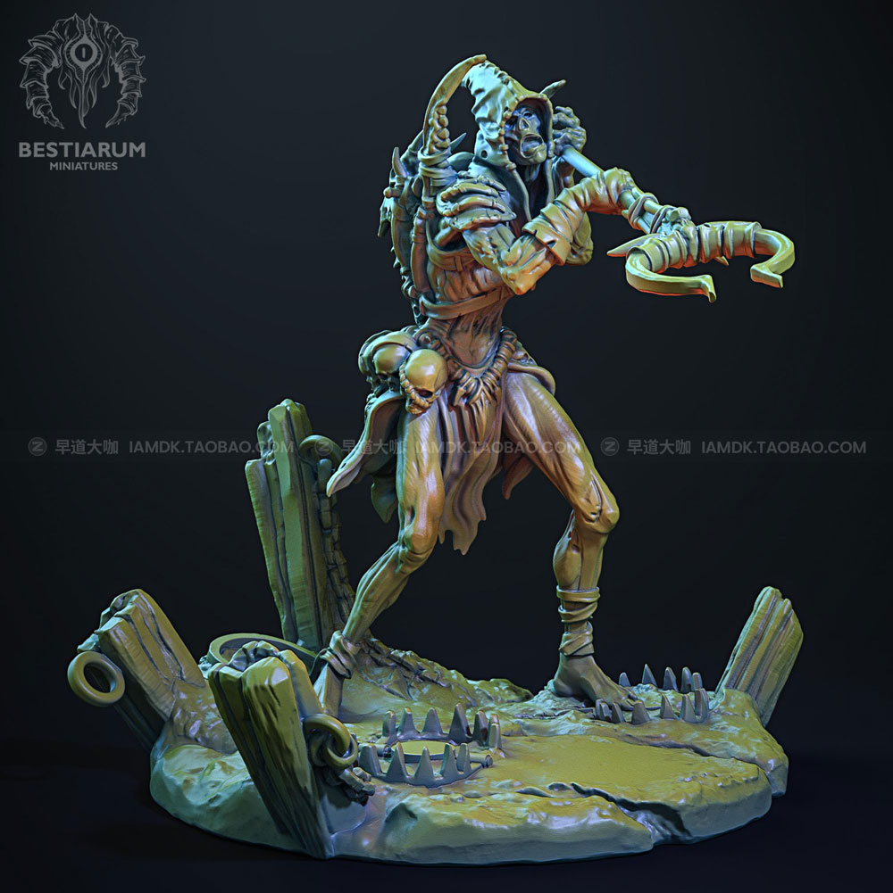 暗黑幻想恐怖诅咒祭坛人物牧师猎人野兽3D模型素材 The Cult of Flesh December 2020 3D Printable_img_2