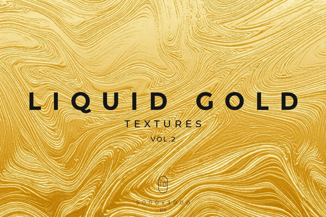 10张奢华液体黄金肌理纹理背景图片设计素材 Liquid Gold Textures Vol.2_img_2