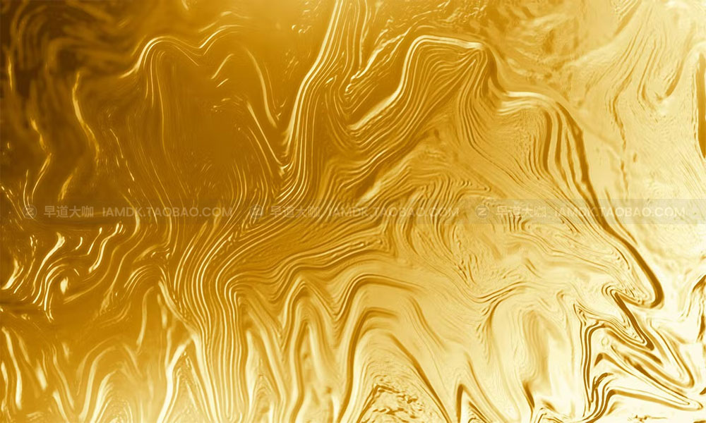 10张奢华液体黄金肌理纹理背景图片设计素材 Liquid Gold Textures Vol.2_img_2