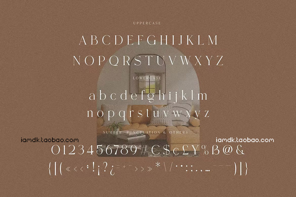 时尚品牌标志商标设计衬线英文字体 Wimberley - Elegant Serif Font_img_2