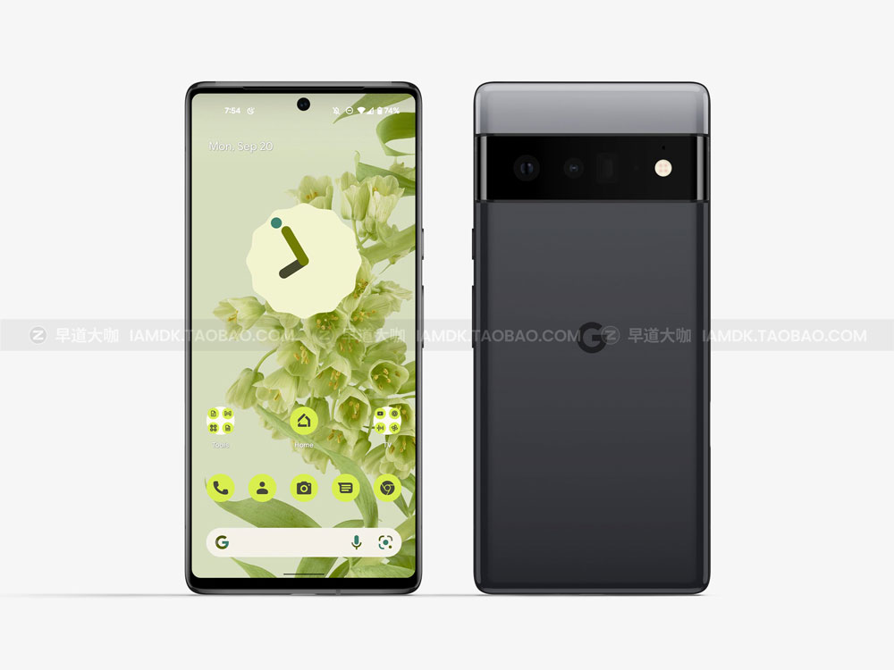 时尚App应用Ui界面设计作品贴图谷歌Pixel 6 Pro智能手机贴图样机 Google Pixel 6 Pro Mockups_img_2