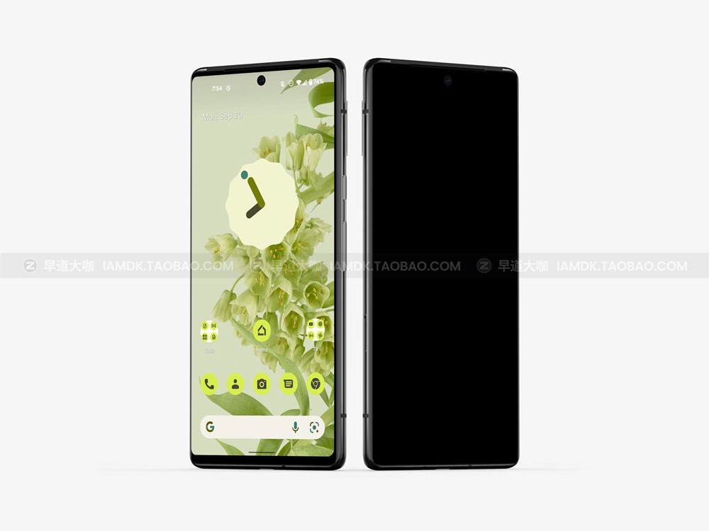 时尚App应用Ui界面设计作品贴图谷歌Pixel 6 Pro智能手机贴图样机 Google Pixel 6 Pro Mockups_img_2