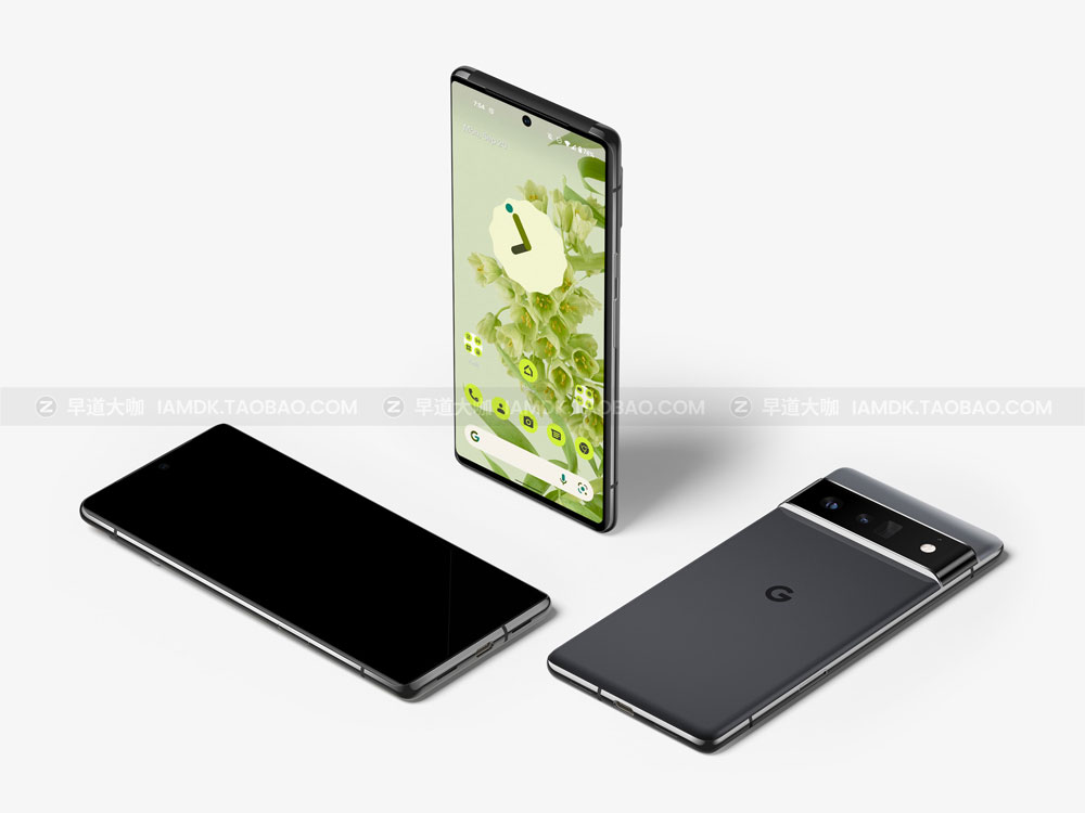 时尚App应用Ui界面设计作品贴图谷歌Pixel 6 Pro智能手机贴图样机 Google Pixel 6 Pro Mockups_img_2