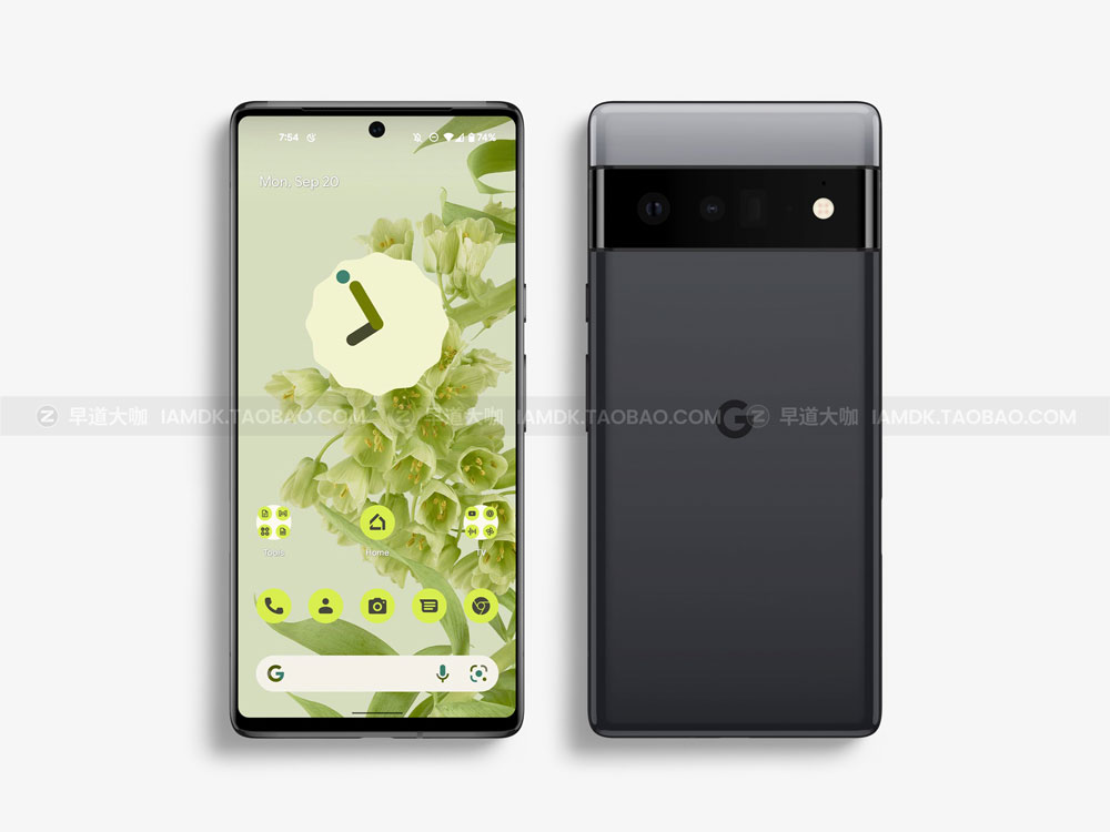 时尚App应用Ui界面设计作品贴图谷歌Pixel 6 Pro智能手机贴图样机 Google Pixel 6 Pro Mockups_img_2