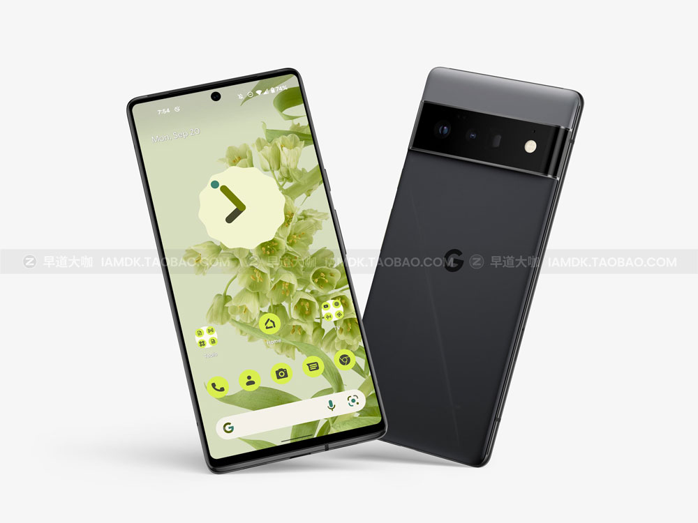 时尚App应用Ui界面设计作品贴图谷歌Pixel 6 Pro智能手机贴图样机 Google Pixel 6 Pro Mockups_img_2