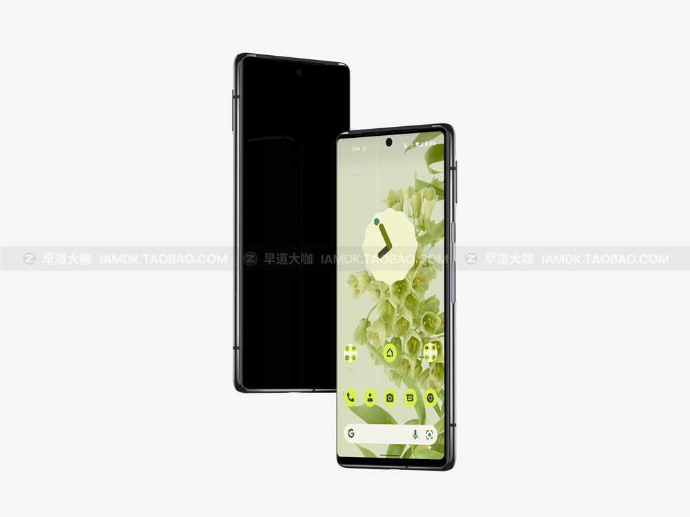 时尚App应用Ui界面设计作品贴图谷歌Pixel 6 Pro智能手机贴图样机 Google Pixel 6 Pro Mockups_img_2