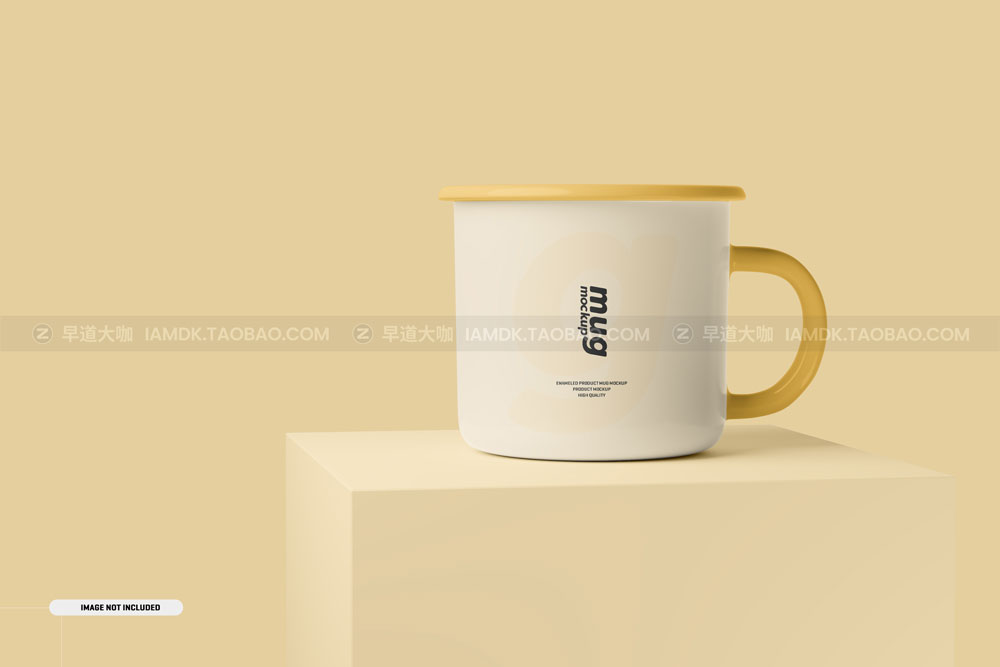 10款杯子搪瓷杯水杯咖啡杯文创产品设计贴图Ps样机素材展示效果 Enamel Mug Mockup_img_2