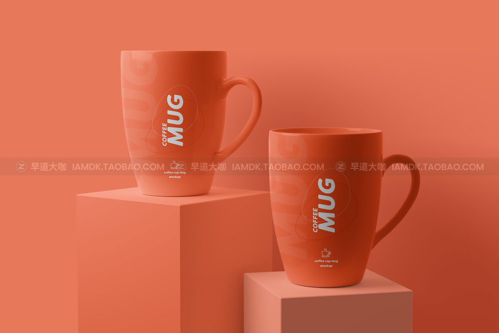 16款杯子茶杯水杯马克杯咖啡杯Logo印花图案设计贴图Ps样机素材 Mug Mockup Set_img_2