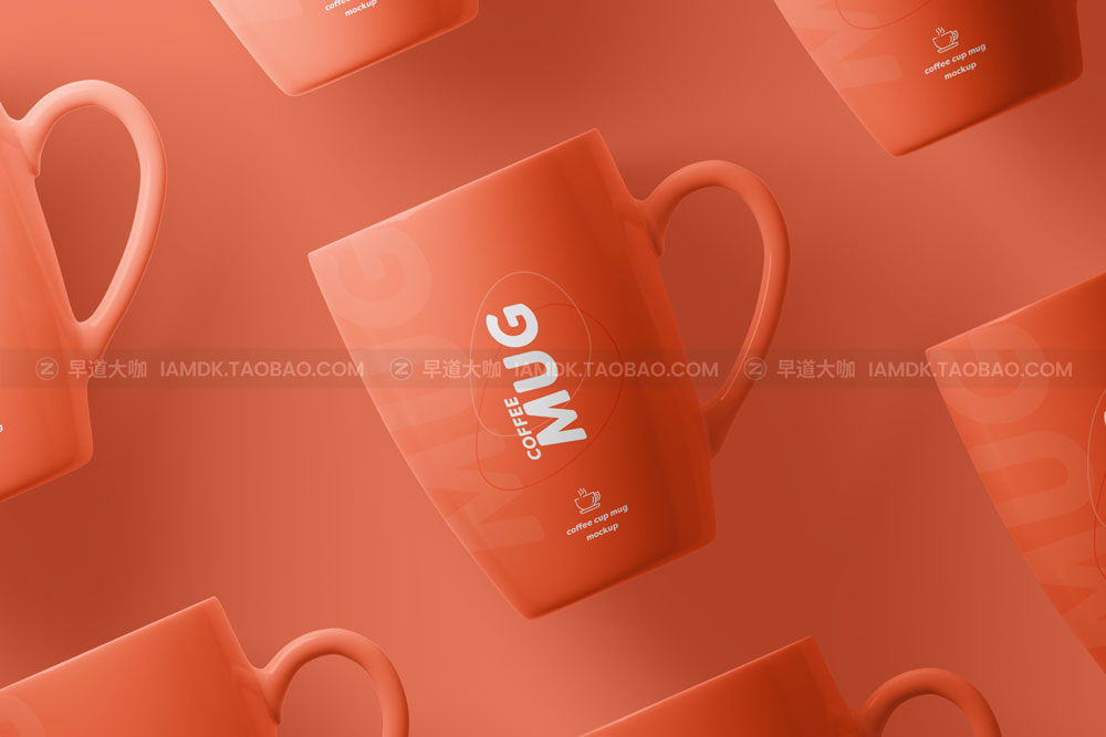 16款杯子茶杯水杯马克杯咖啡杯Logo印花图案设计贴图Ps样机素材 Mug Mockup Set_img_2