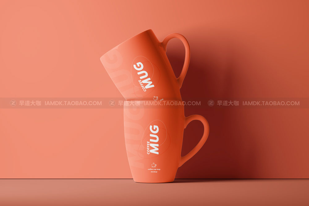 16款杯子茶杯水杯马克杯咖啡杯Logo印花图案设计贴图Ps样机素材 Mug Mockup Set_img_2