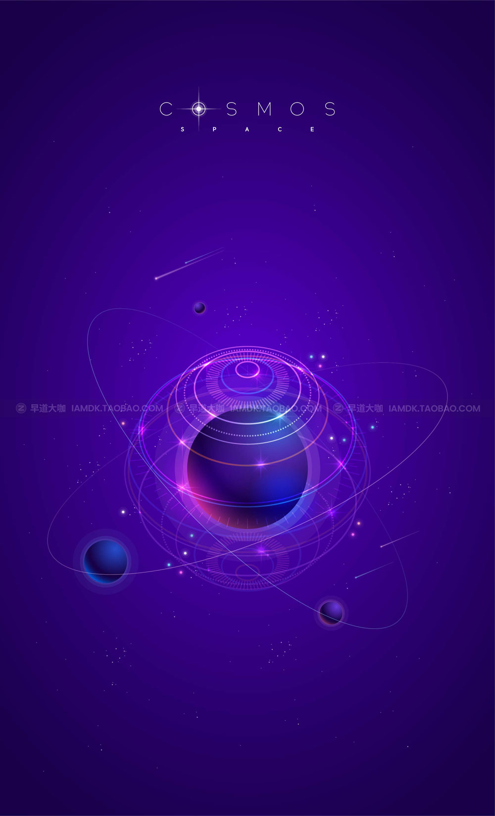 16款宇宙星空太空AI矢量背景图片设计素材 Space Vector Background Image_img_2