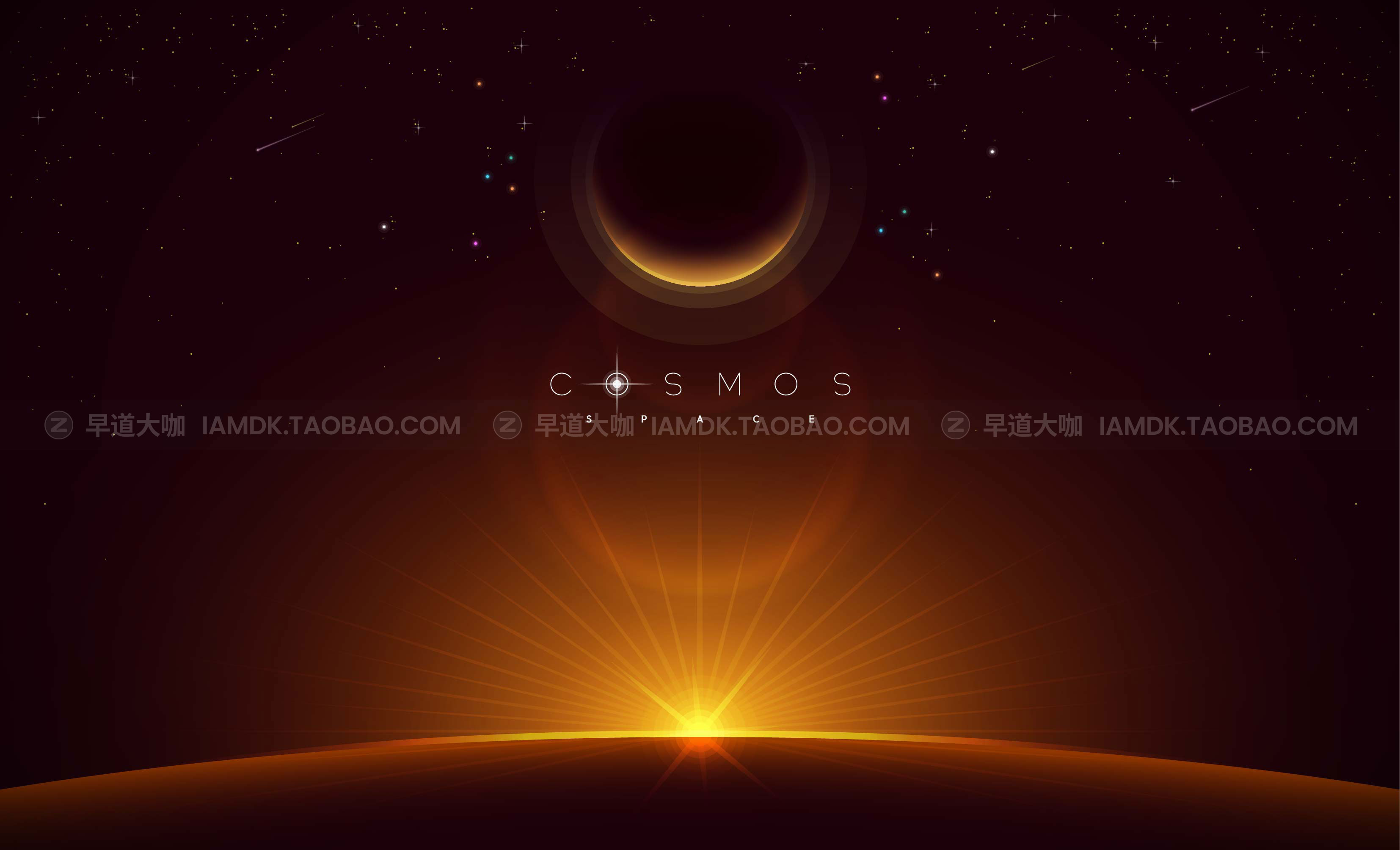 16款宇宙星空太空AI矢量背景图片设计素材 Space Vector Background Image_img_2