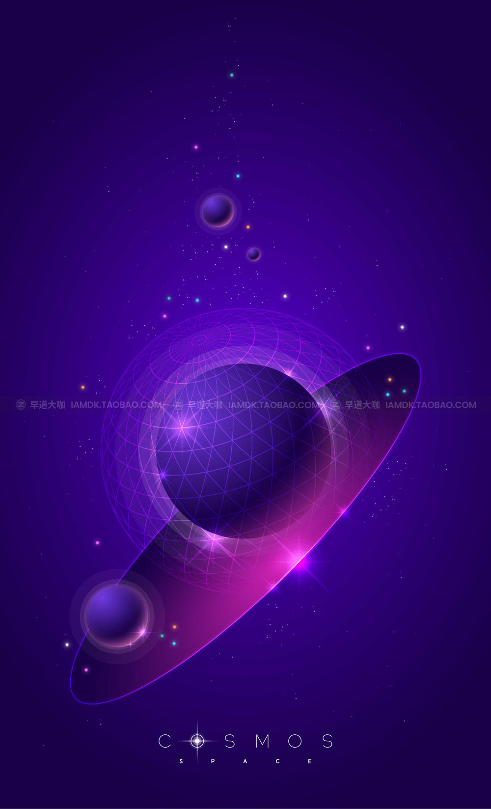 16款宇宙星空太空AI矢量背景图片设计素材 Space Vector Background Image_img_2