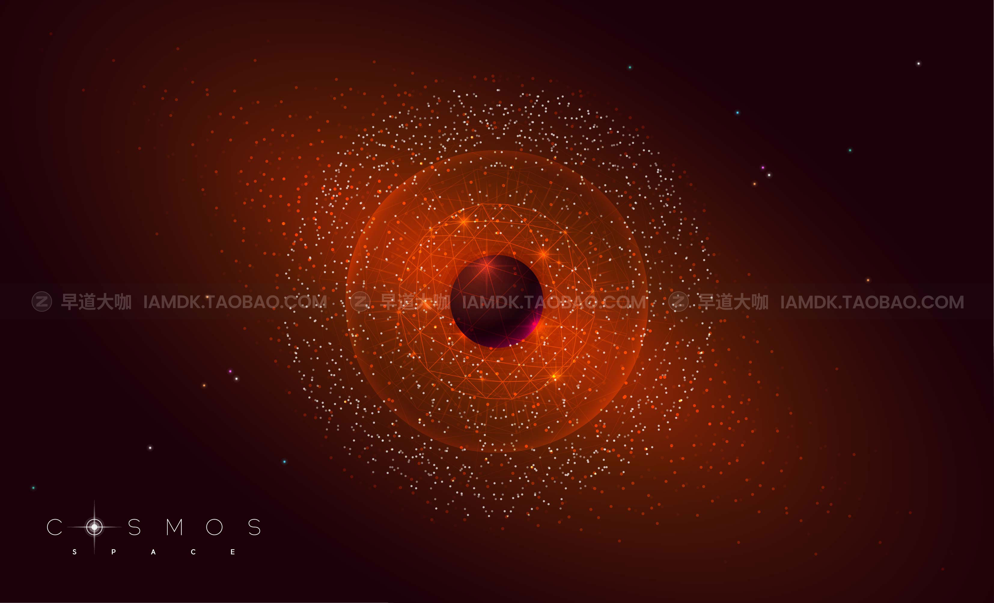 16款宇宙星空太空AI矢量背景图片设计素材 Space Vector Background Image_img_2