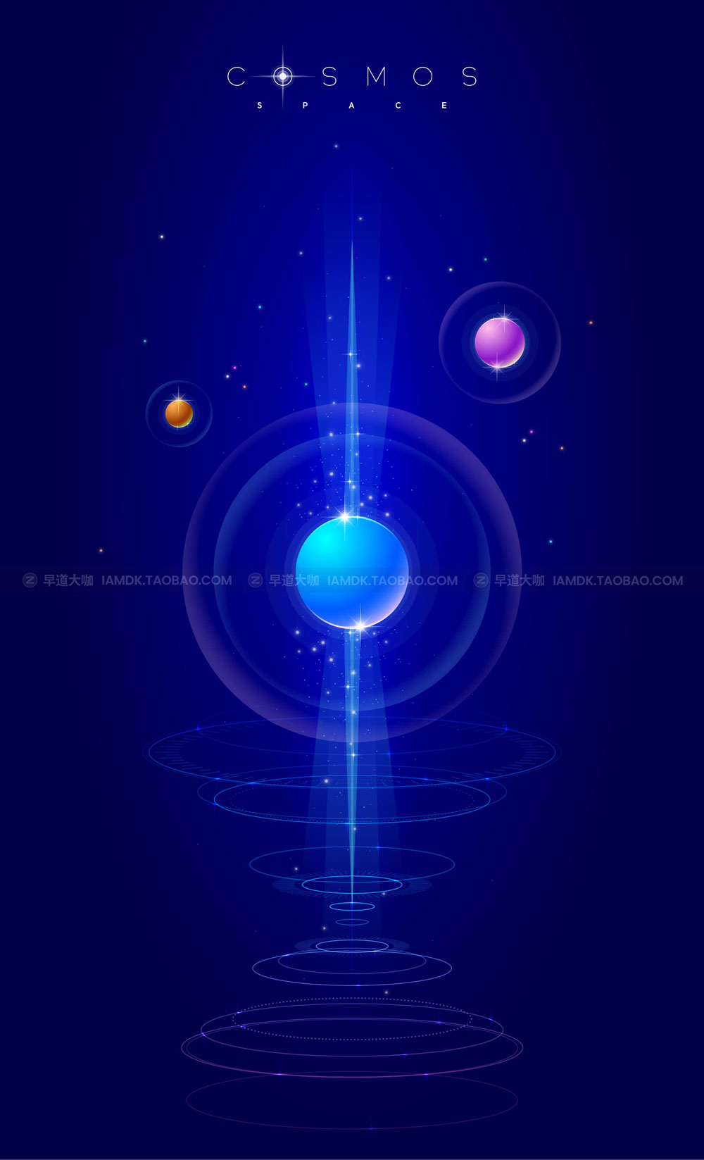 16款宇宙星空太空AI矢量背景图片设计素材 Space Vector Background Image_img_2