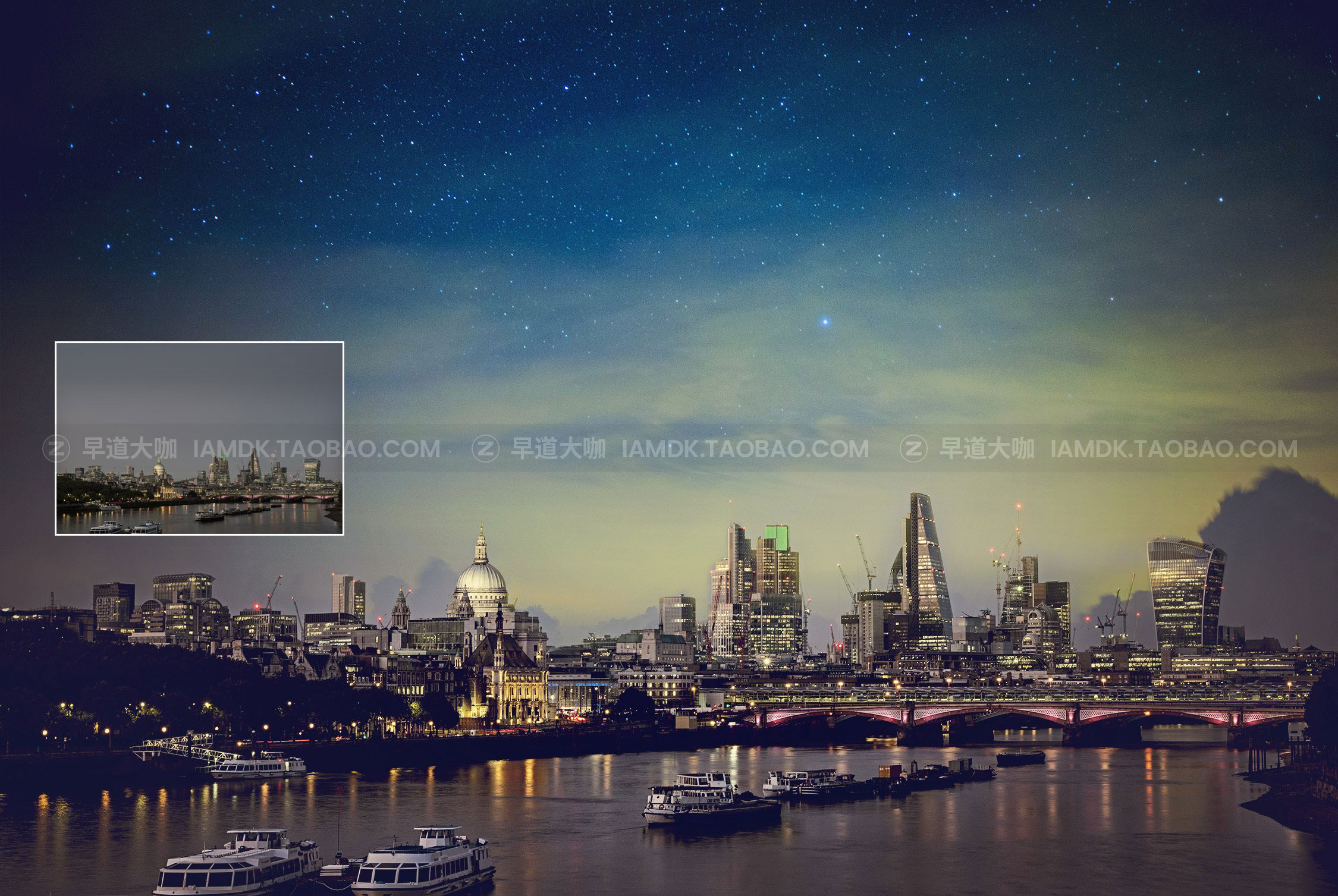 50个神奇星空夜空照片叠加层背景图片设计素材 50 Starry Night Overlays_img_2