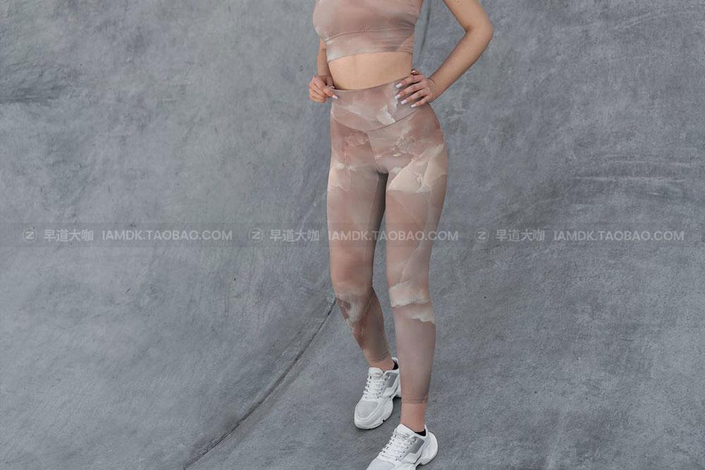 16款女士紧身裤印花图案设计展示贴图PSD样机模板 Leggings MockUp Sport Style_img_2