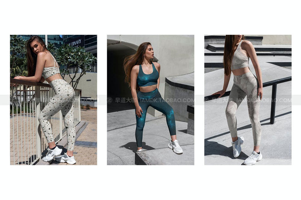 16款女士紧身裤印花图案设计展示贴图PSD样机模板 Leggings MockUp Sport Style_img_2