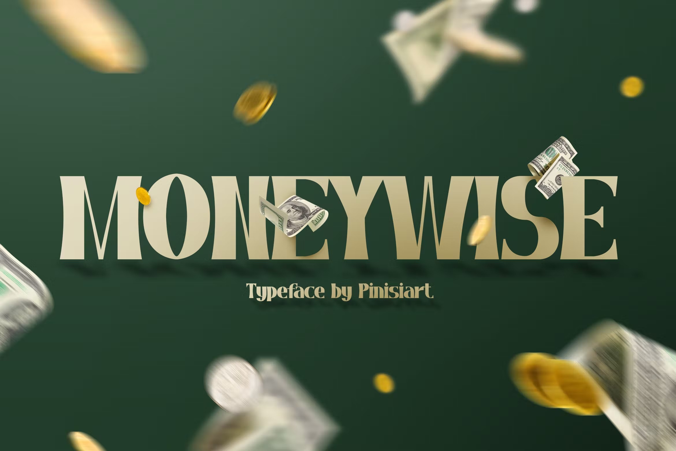 现代优雅海报封面标题设计衬线英文字体 MONEYWISE - Business Display Font_img_2