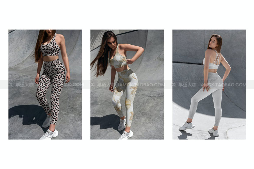 16款女士紧身裤印花图案设计展示贴图PSD样机模板 Leggings MockUp Sport Style_img_2