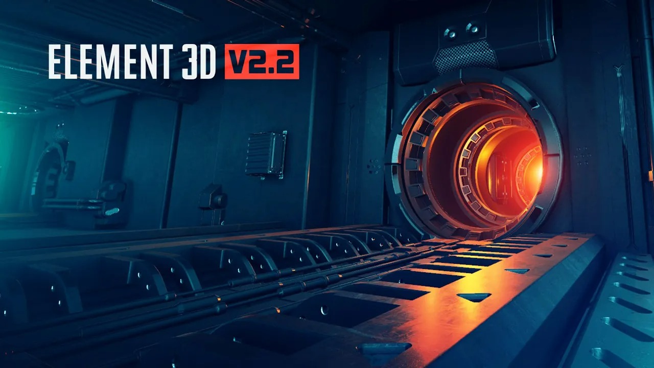 英文版E3D三维模型AE插件 Element 3D v2.2.3 (2184) Win支持AE2022多帧渲染_img_2