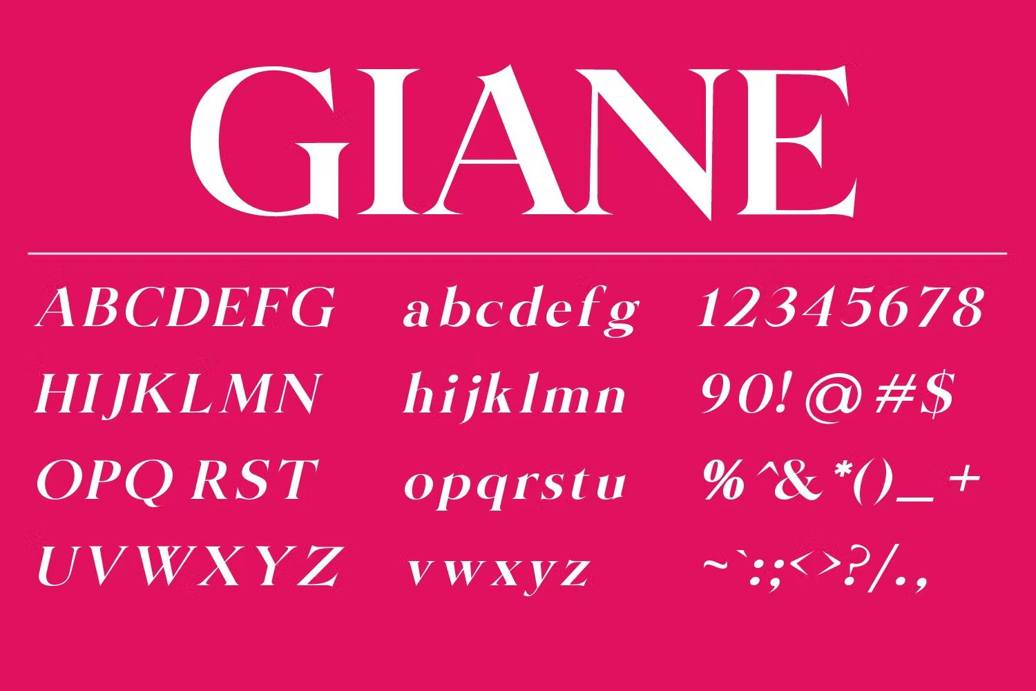 现代杂志海报标识设计衬线英文字体 Giane Serif_img_2