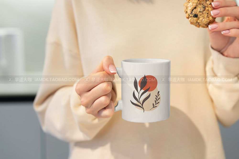 23款时尚品牌Logo设计陶瓷马克咖啡杯贴图展示样机PS模板素材 Mug MockUp Lifestyle Set_img_2