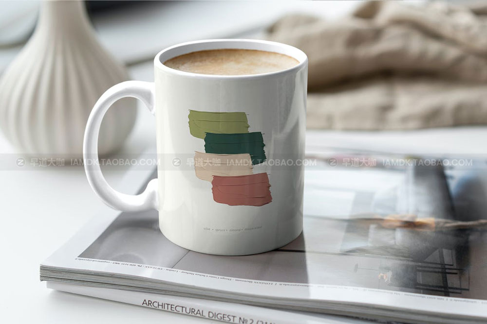 23款时尚品牌Logo设计陶瓷马克咖啡杯贴图展示样机PS模板素材 Mug MockUp Lifestyle Set_img_2