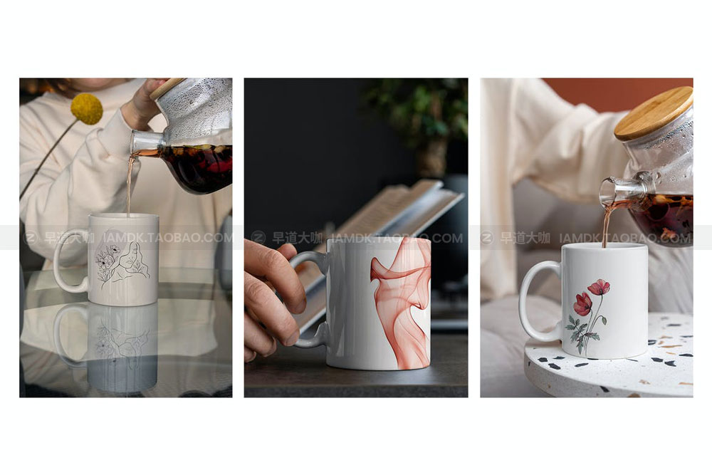 23款时尚品牌Logo设计陶瓷马克咖啡杯贴图展示样机PS模板素材 Mug MockUp Lifestyle Set_img_2