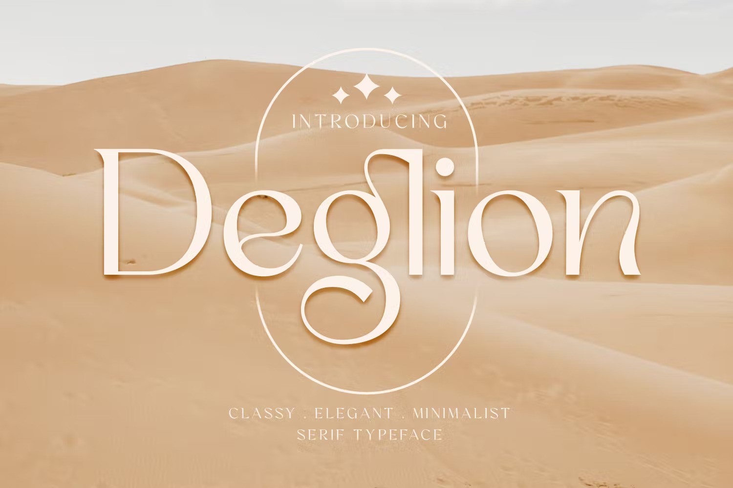 现代优雅品牌海报徽标logo设计衬线英文字体 Deglion - Classy Elegant Display Serif_img_2