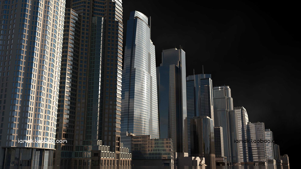 【80G】现代城市建筑楼房大厦3D模型 C4D/MAX/FBX/OBJ/Maya/Blender等 Kitbash3d – Los Angeles_img_2