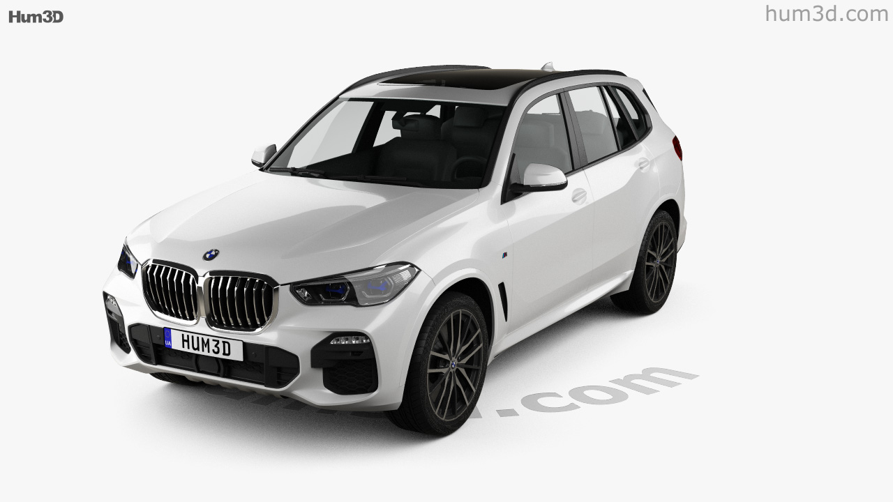 宝马x5 SUV 2019款汽车模型 BMW X5 (G05) M sport 2019 3D Model_img_2