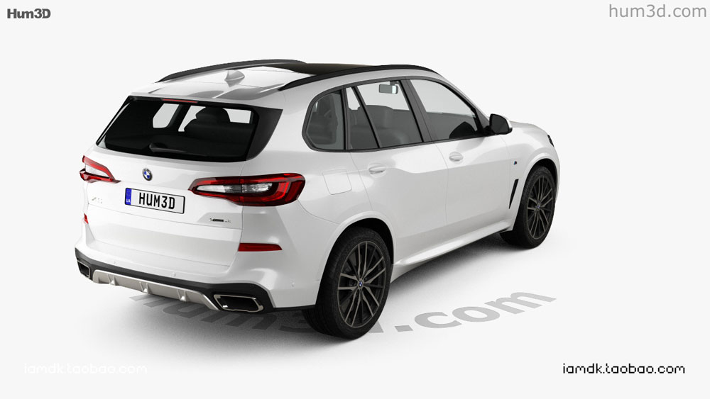 宝马x5 SUV 2019款汽车模型 BMW X5 (G05) M sport 2019 3D Model_img_2