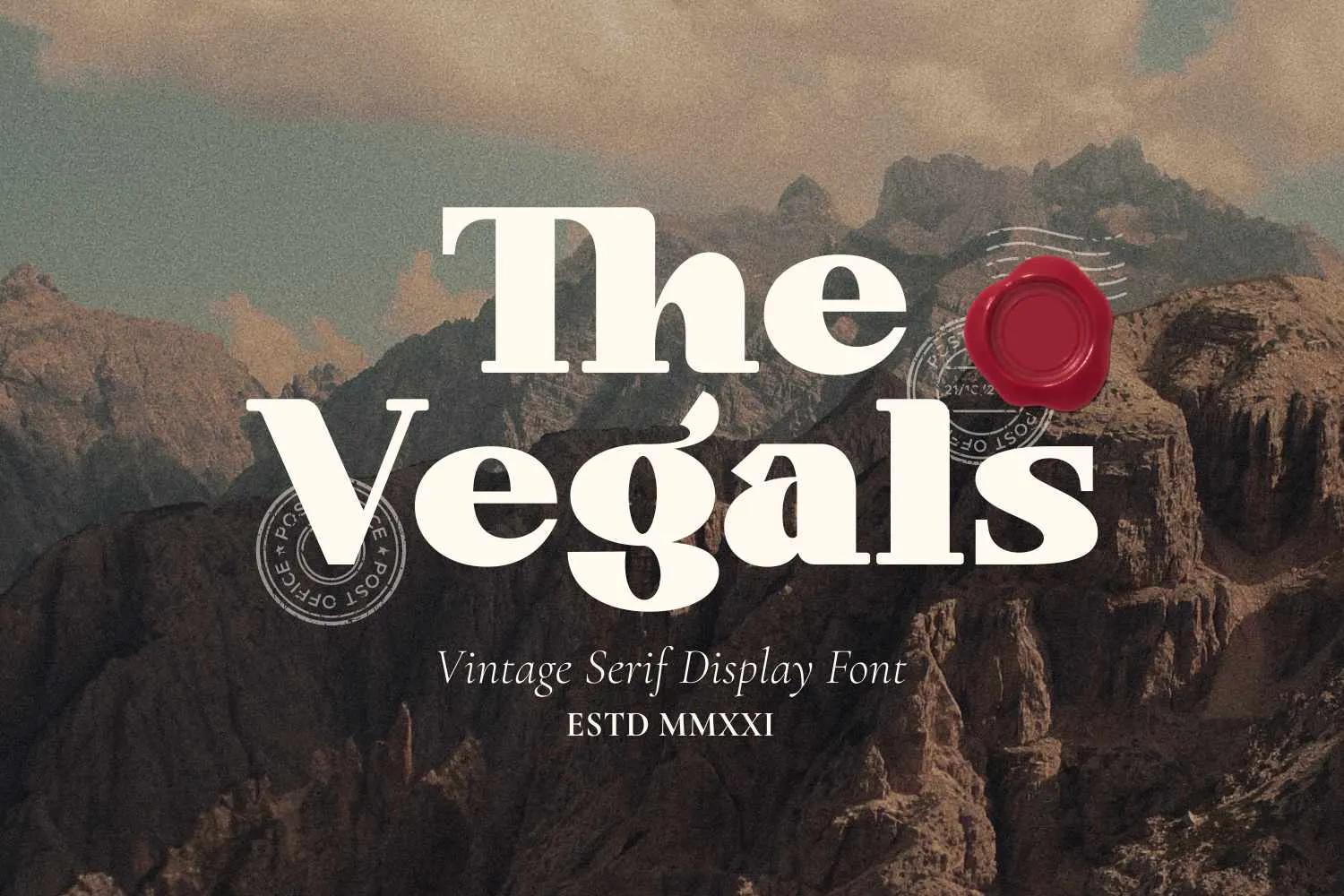 优雅复古品牌广告婚礼设计衬线英文字体 Vintage - The Vegals_img_2