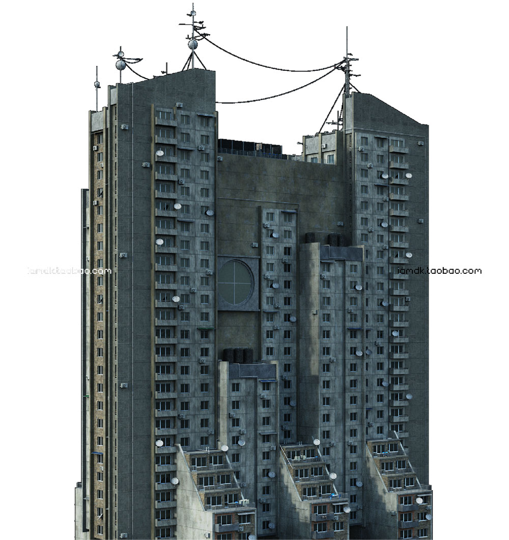 【56.6G】工业街道城市楼房建筑3D模型 C4D/MAX/FBX/OBJ/Maya/Blender等 Kitbash3d – Soviet Blocks_img_2